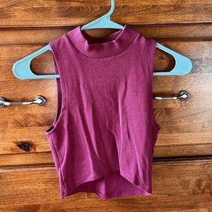 Forever 21 Magenta (?) Mock Neck Tank